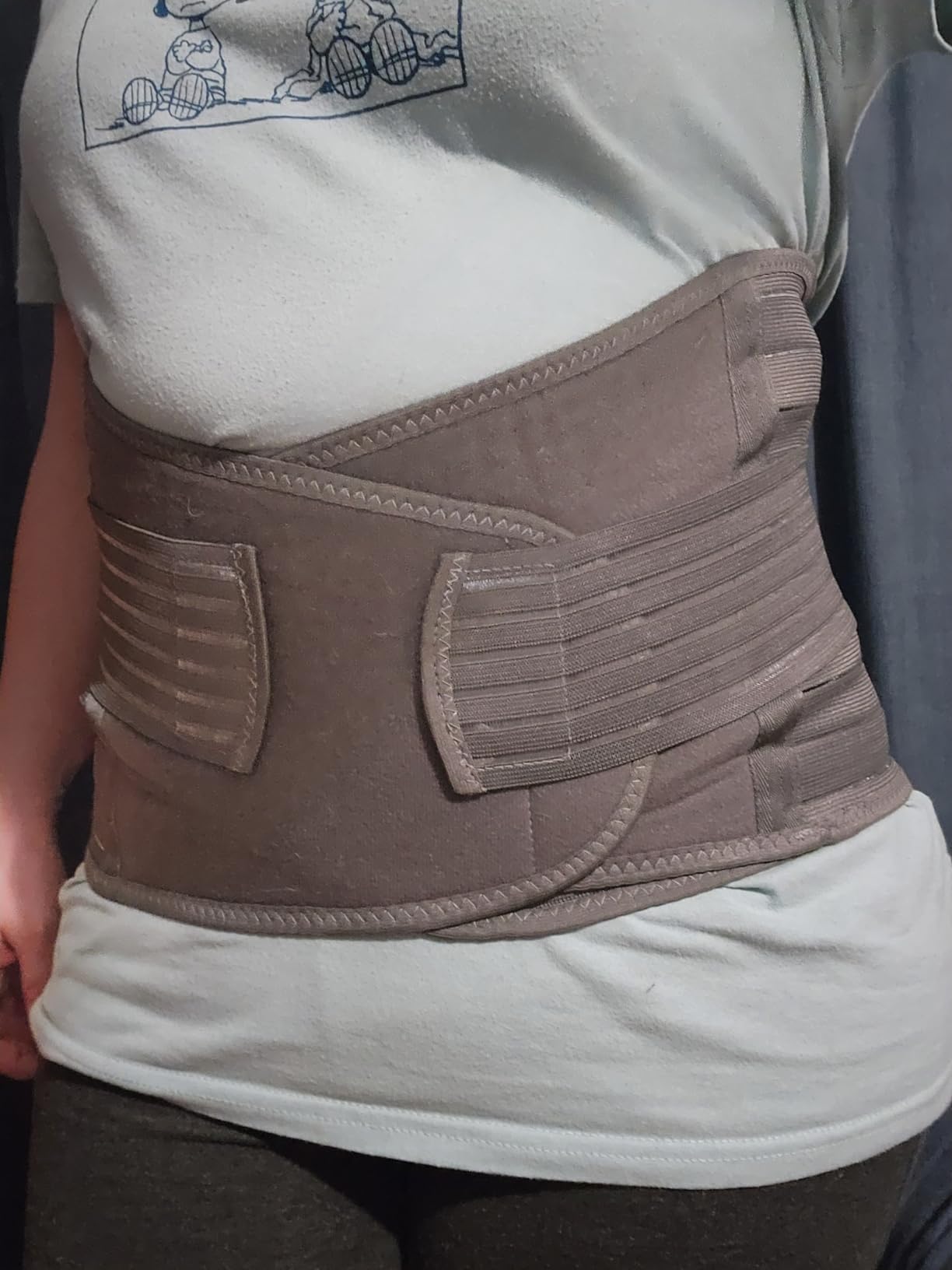 3 in 1 Postpartum Belly Support Recovery Wrap Band (Midnight Black, M/L) customer photo 2