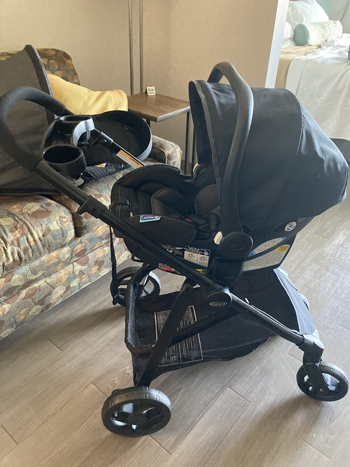 Graco Modes Element Travel System, Baby Car Seat and Stroller Combo, Includes: SnugRide Lite LX Infant Car Seat and Reversible Baby Stroller, Great Gift for New Parents, Canter customer photo 1