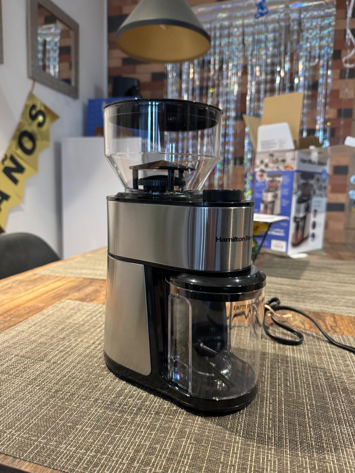 Hamilton Beach Electric Burr Coffee Grinder with Large 16 oz. Hopper customer photo 2
