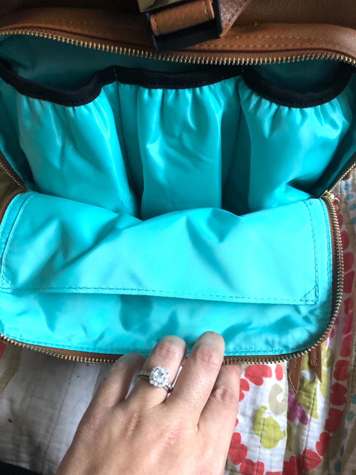 MOMINSIDE Diaper Bag Backpack Leather Baby Bag pañaleras para bebe customer photo 1