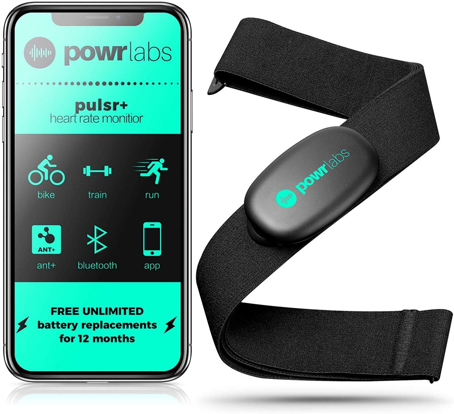 POWR LABS Bluetooth ANT+ Heart Rate Monitor Chest Strap for Garmin, Peloton customer photo 1