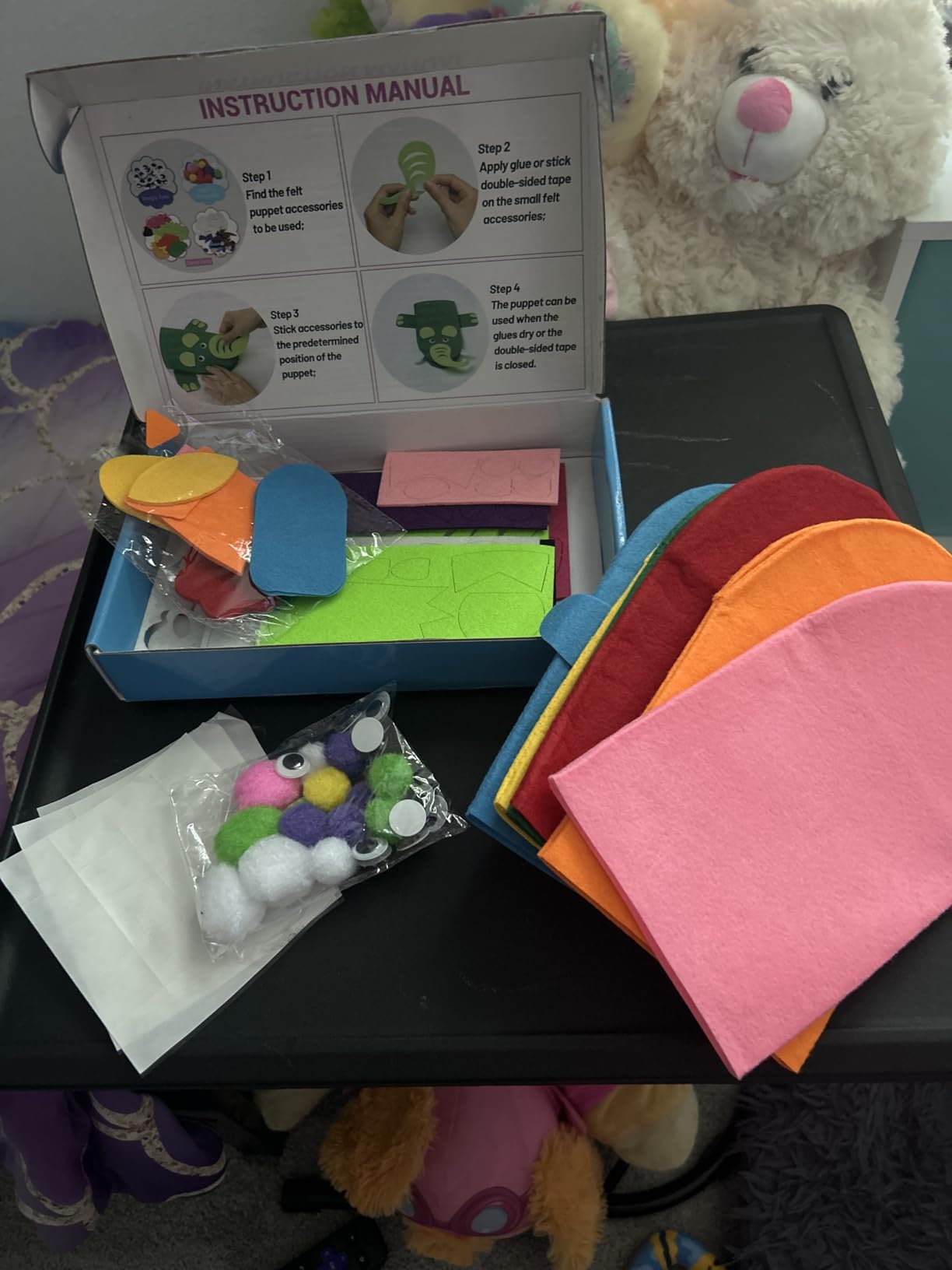 WATINC Hand Puppet Making Kit, Felt Sock Puppet Toys for Kids (Animals) | 6 Styles, Make Your Own Storytelling & Role Play Crafts, Creative Group Activity, Party Favors & Gifts for Kids Ages 4-8 customer photo 2