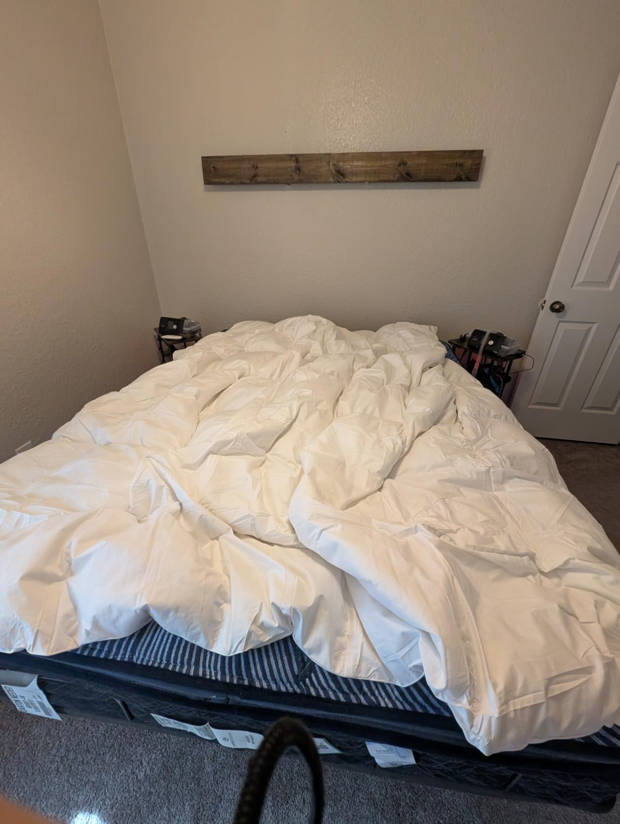 Serta Goose Feather Down Fiber Comforter Queen Size - 100% Cotton Cover Duvet Insert - Hotel Luxury Hypoallergenic Bedding Comforter Extra Warmth 90 x 90 Inch White customer photo 1