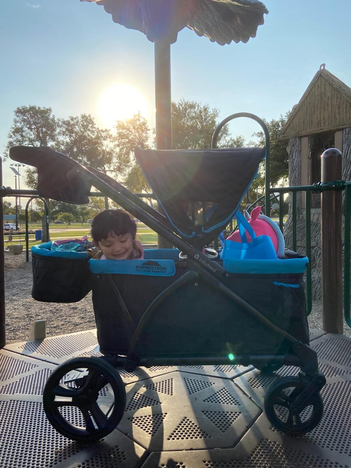 Baby Trend Expedition 2-in-1 Stroller Wagon Plus, Ultra Marine customer photo 2