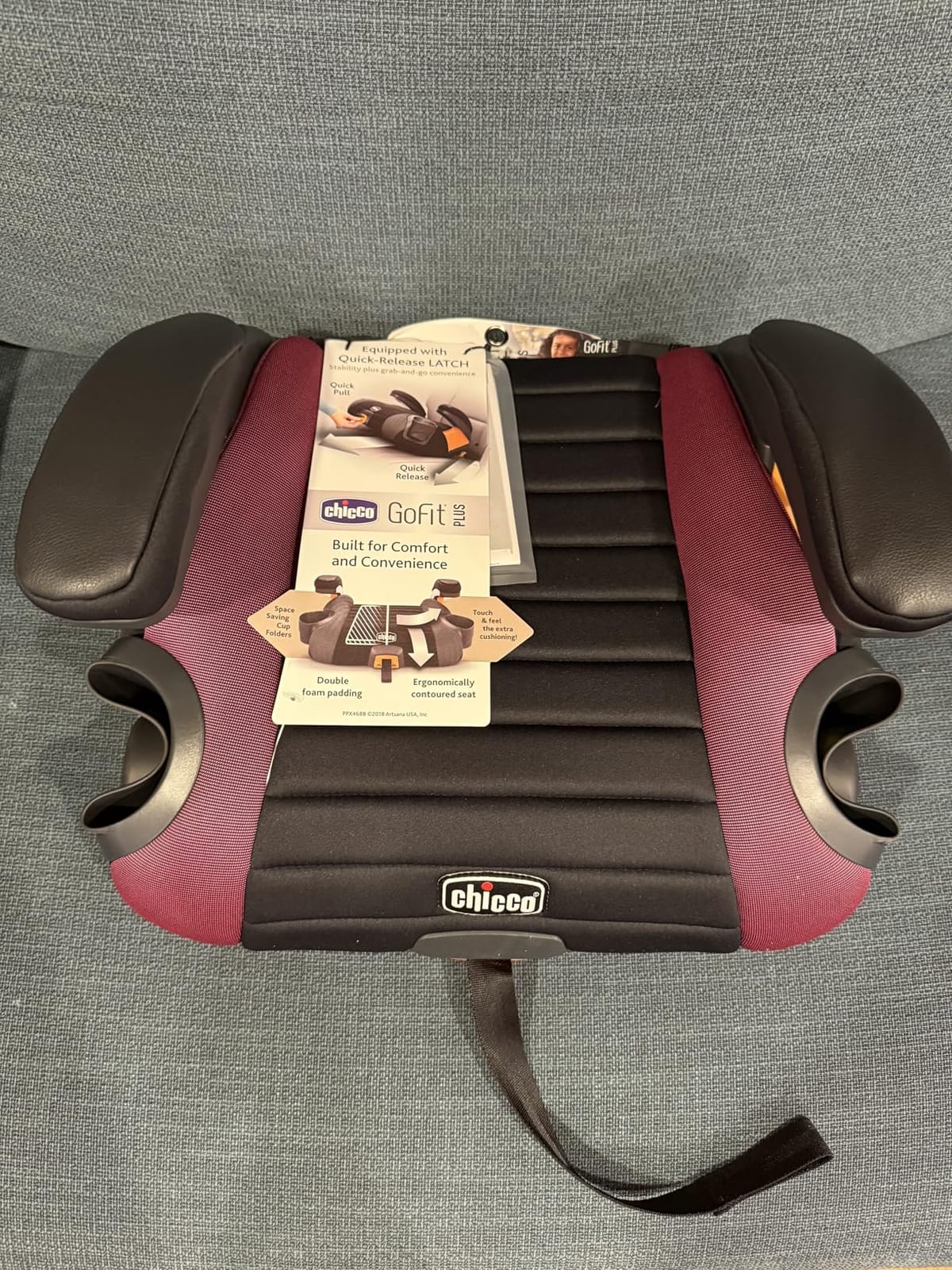 Chicco GoFit Plus Backless Booster Seat, with Quick-Release Latch customer photo 1