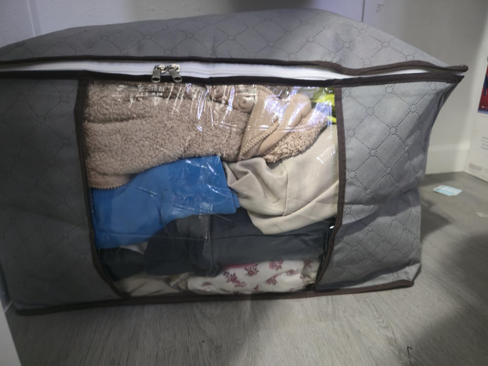 90L Large Storage Bags, 6 Pack Clothes Storage Bins Closet Organizers customer photo 1