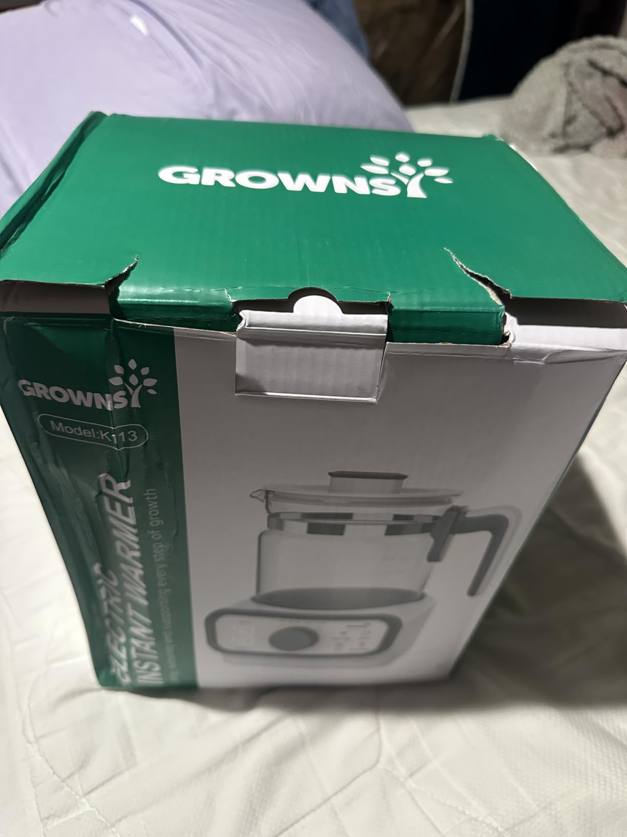 GROWNSY Baby Instant Warmer & Glass Water Boiler with LCD Display and Timer customer photo 1