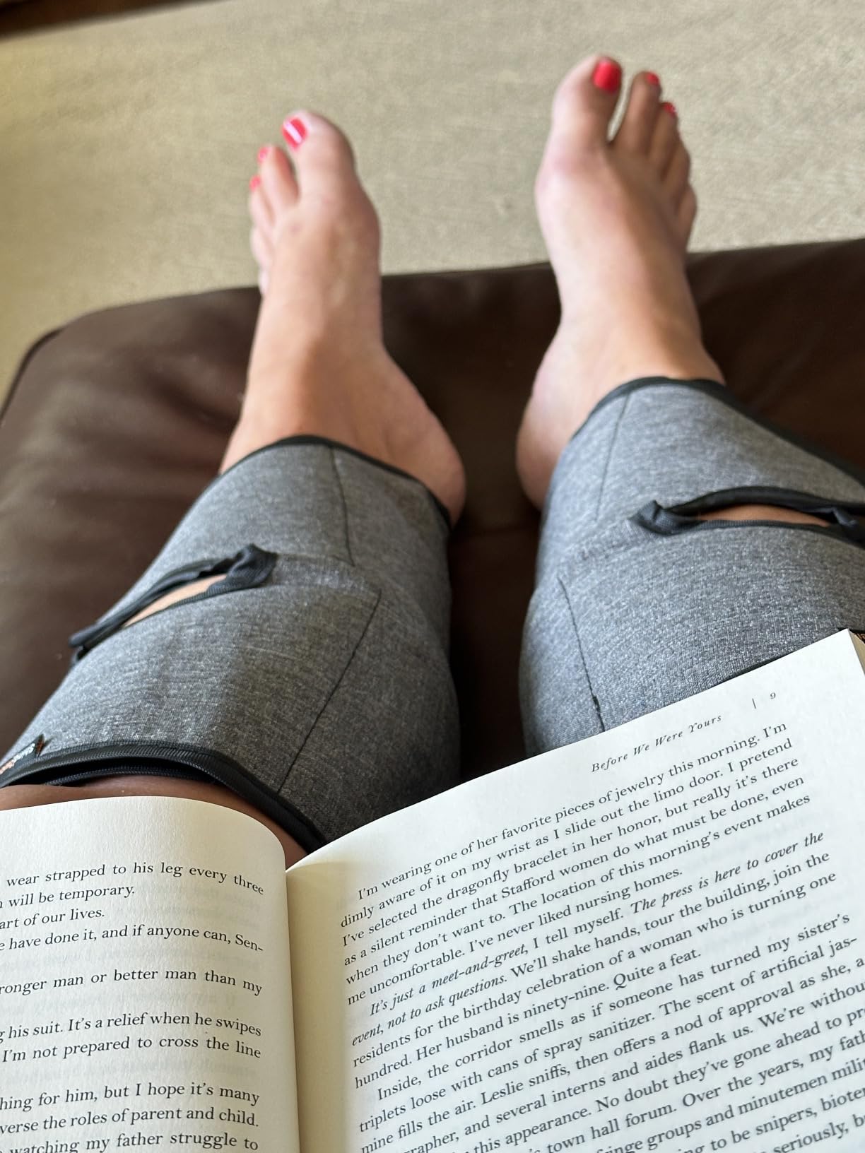 SHINE WELL Air Compression Leg Massager for Circulation and Pain Relief Fsa customer photo 2