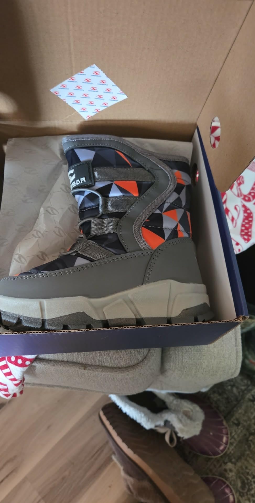 Boys Snow Boots Outdoor Waterproof Winter Kids Shoes customer photo 2