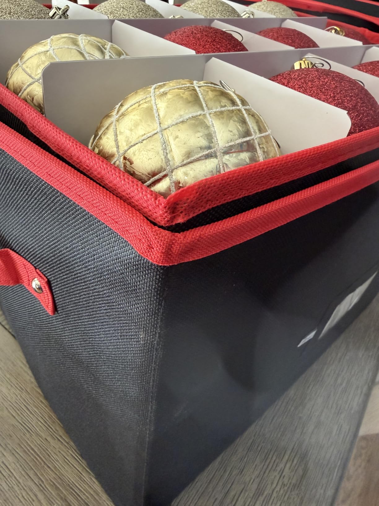 ZOBER Christmas Ornament Storage Box - Stores 128 3