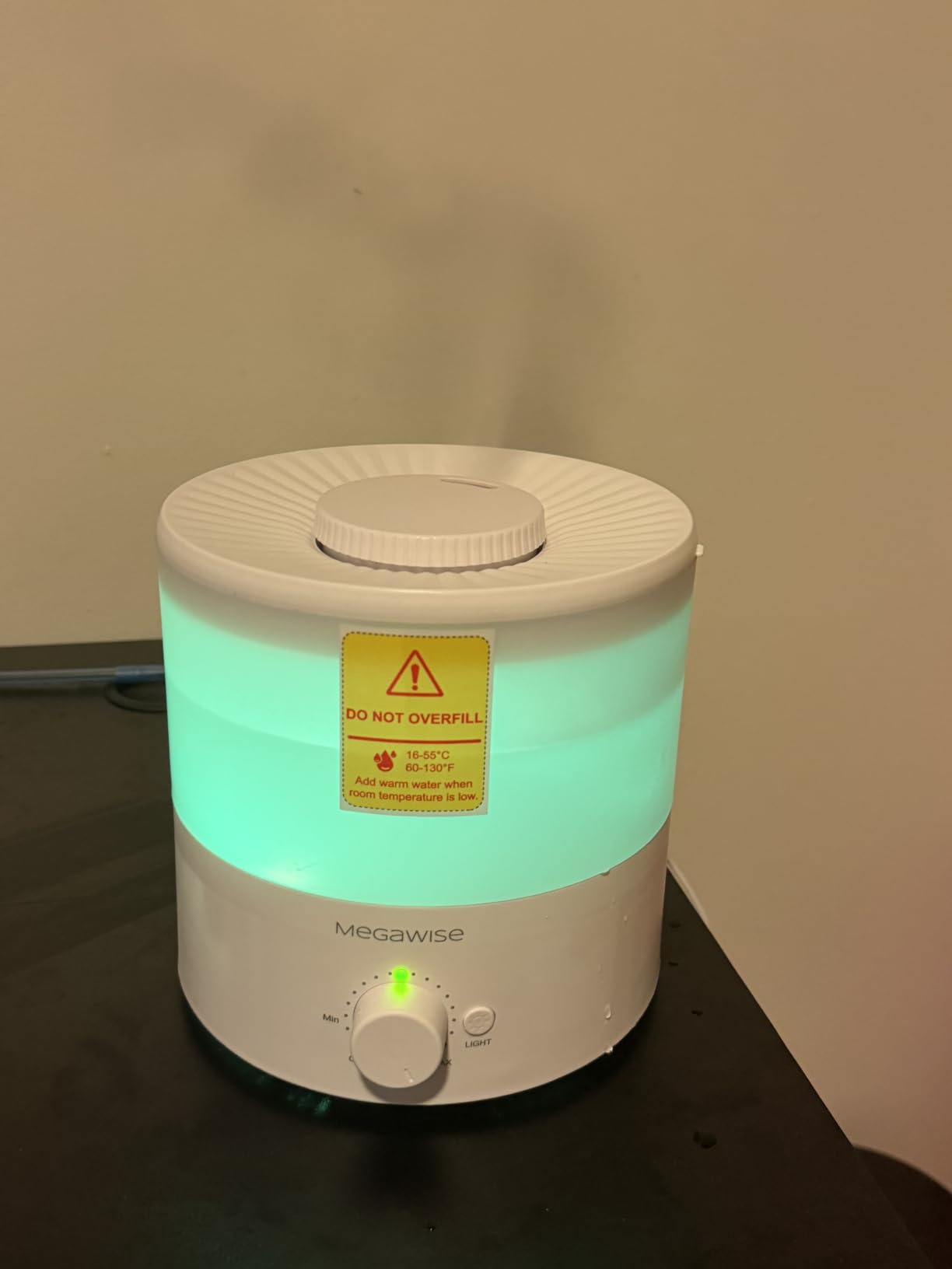 MEGAWISE 1.5L Quiet Cool Mist Humidifier, 25dB, Portable for Bedroom customer photo 1