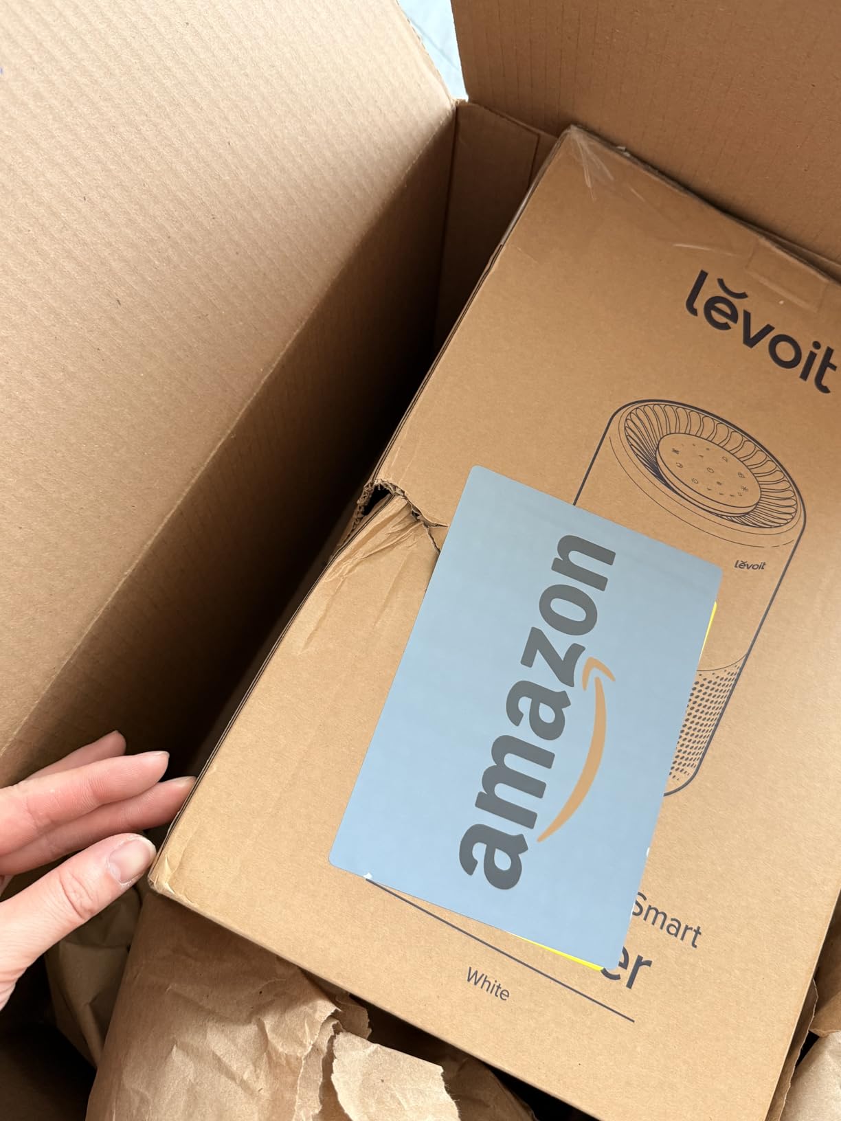 Levoit Air Purifier for Home Pets Bedroom Dorm Room, Smart & Voice Control | AHAM VERIFIDE, 3-in-1 Filter With HEPA Sleep Mode, for Pollen, Pollutants, Smoke, Dander, Dust, Pet Hair, Core 200S-P, White customer photo 2
