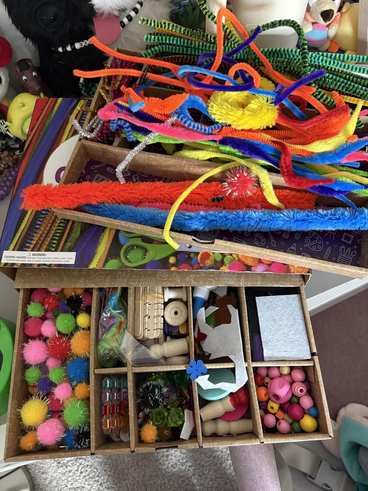 Dan&Darci Arts and Crafts Vault - Craft Supplies Kit in a Box - Birthday Gift for Kids Ages 4 5 6 7 8 9 10 11 & 12 Year Old Girls & Boys - Crafting Set Kits - Gift Ideas for Kid Art Activity Gifts customer photo 1