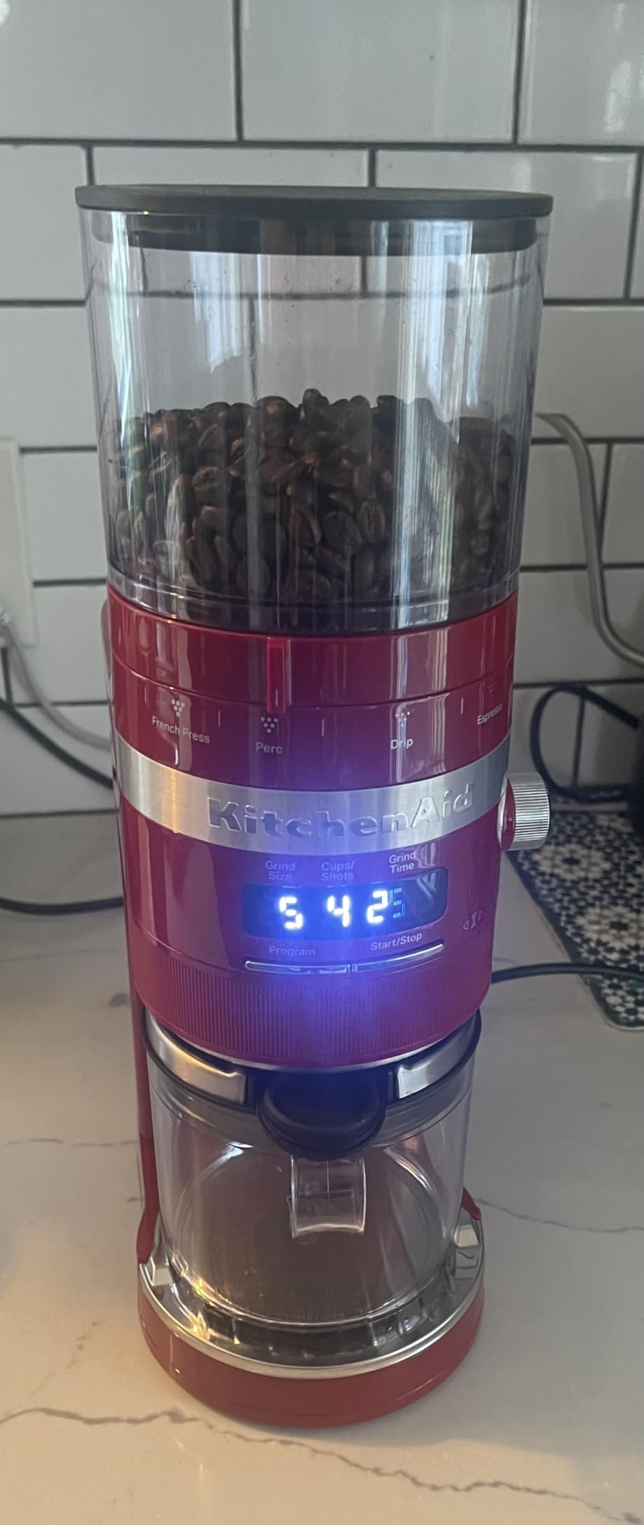 KitchenAid Burr Coffee Grinder, KCG8433, Matte Black customer photo 1