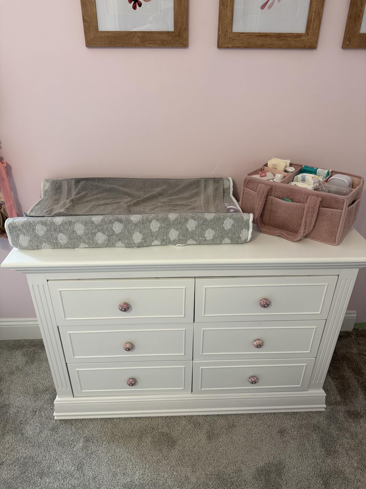 Jool Baby Serenity Soft Changing Pad + Washable Cover, Non-Slip - Fits Standard Changing Tables & Dressers (Cloud Pattern, Gray) customer photo 2