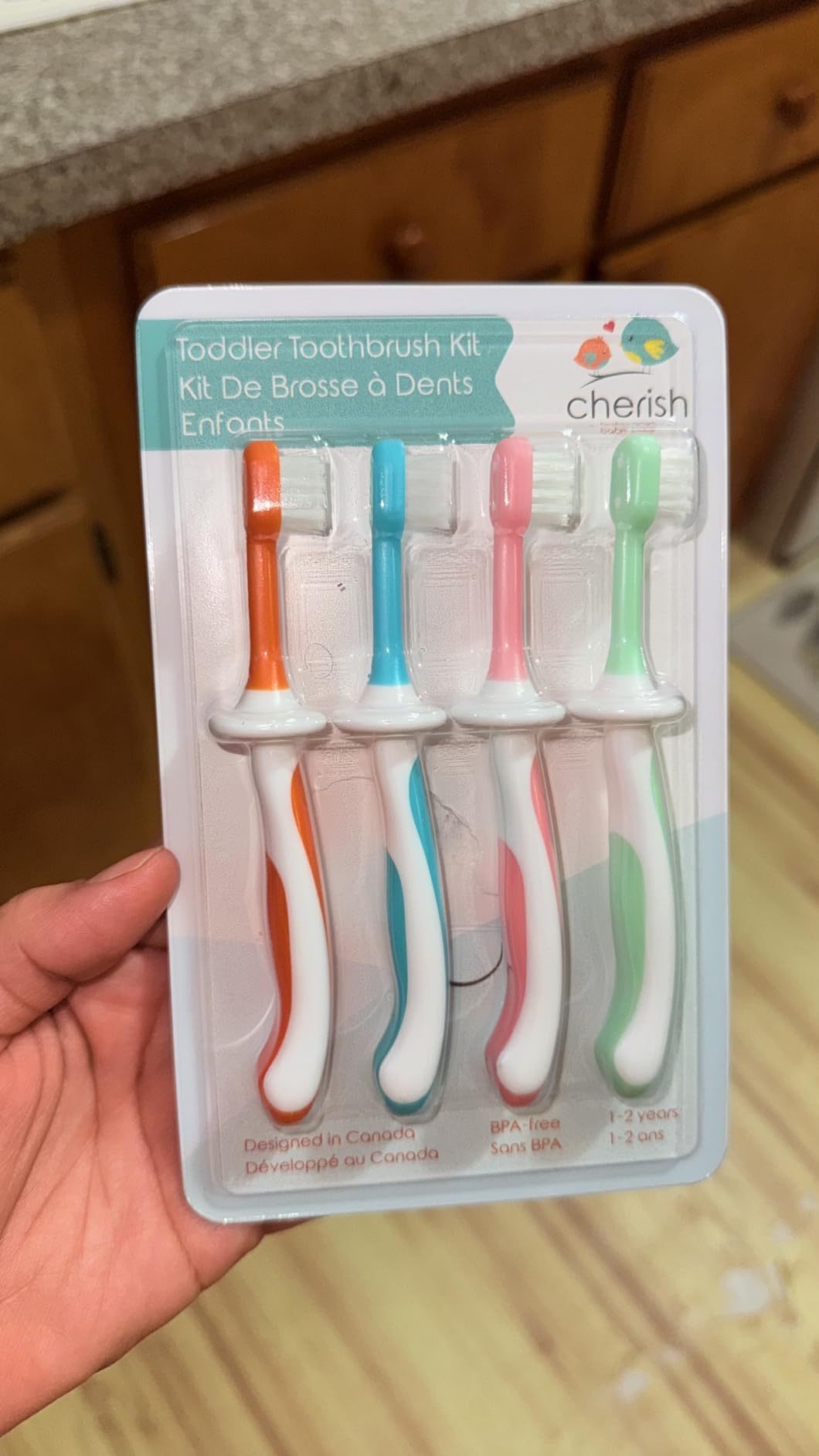 Cherish Baby Care Baby Toothbrush Set 0-2 Years - Soft Silicone (Teal) customer photo 2