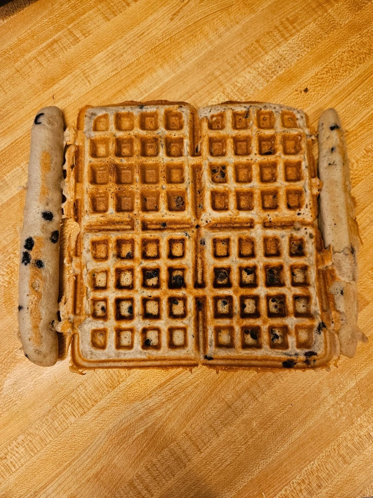 Dash No-Drip Waffle Maker, 4 Square Mini Waffles at Once, Silver customer photo 1