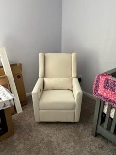 Babyletto Kiwi Electric Recliner Glider - Performance Cream Eco-Weave customer photo 1
