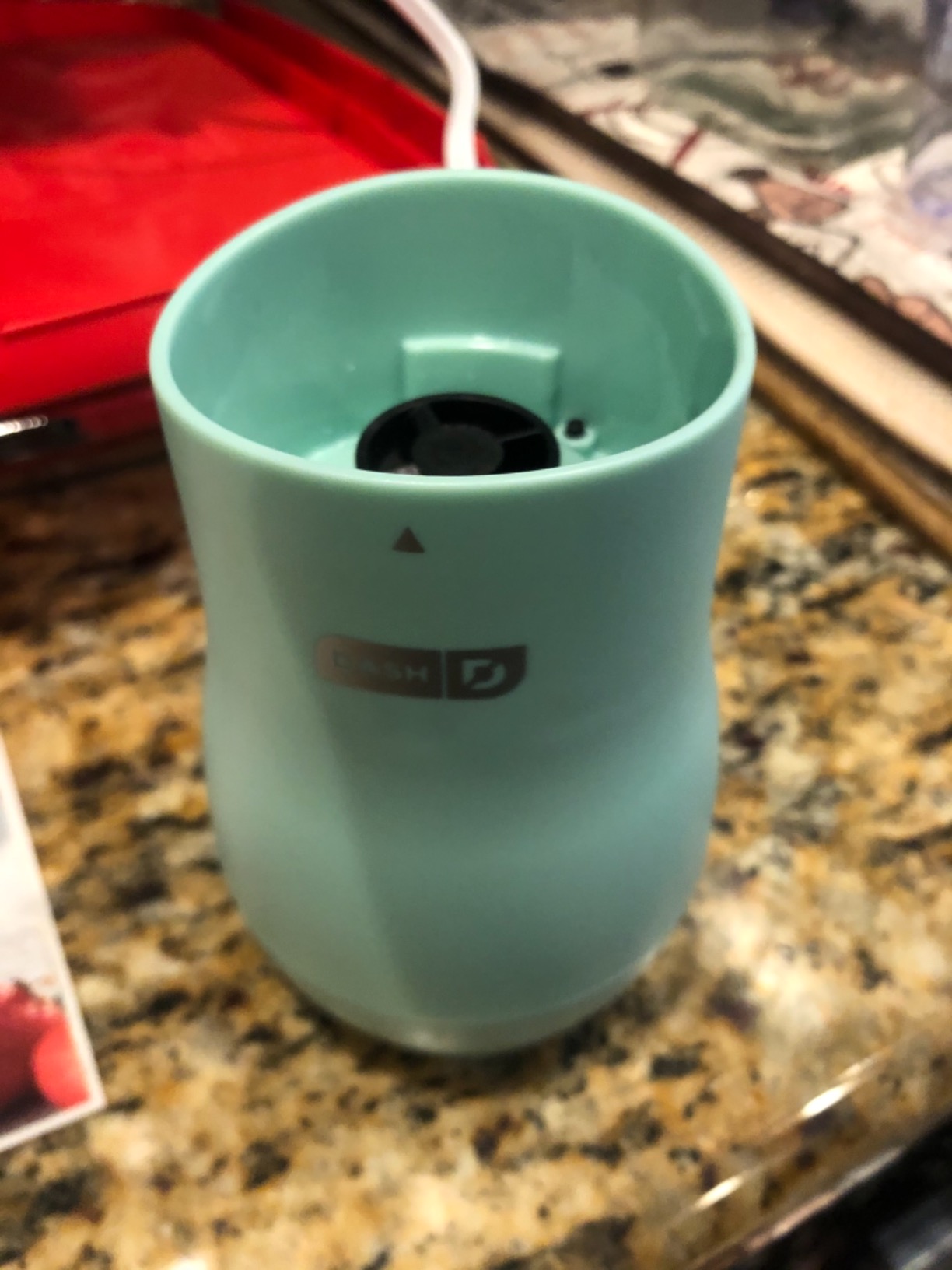 Dash Mighty Mini Blender - Small Personal Blender for Smoothies, Protein Shakes & Frozen Fruit with Travel Lid-Stainless Steel Blades, BPA Free Tritan™ Cup - 10 Ounce - Aqua customer photo 1