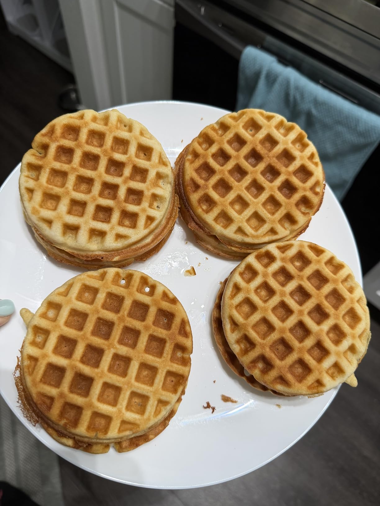 Dash Multi Mini Waffle Maker, Makes 4 Waffles at Once, Graphite customer photo 2