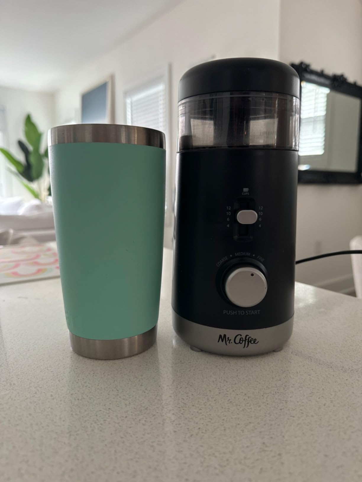 Mr. Coffee Automatic Coffee Grinder with 5 Presets, 12 Cup Capacity, Black – Ideal for Home Use and Espresso Lovers customer photo 2
