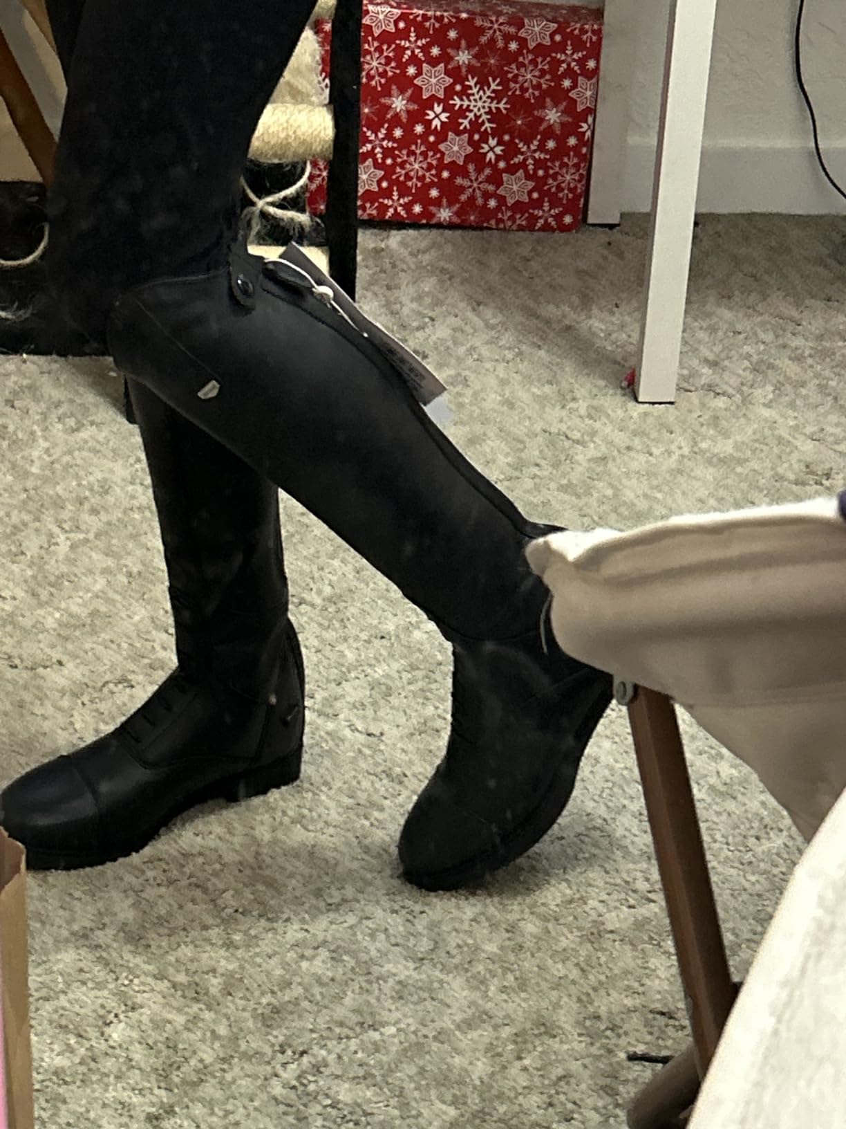 HORZE Rover Horse Riding Boots for Kids, Equestrian Tall Field Boots customer photo 2