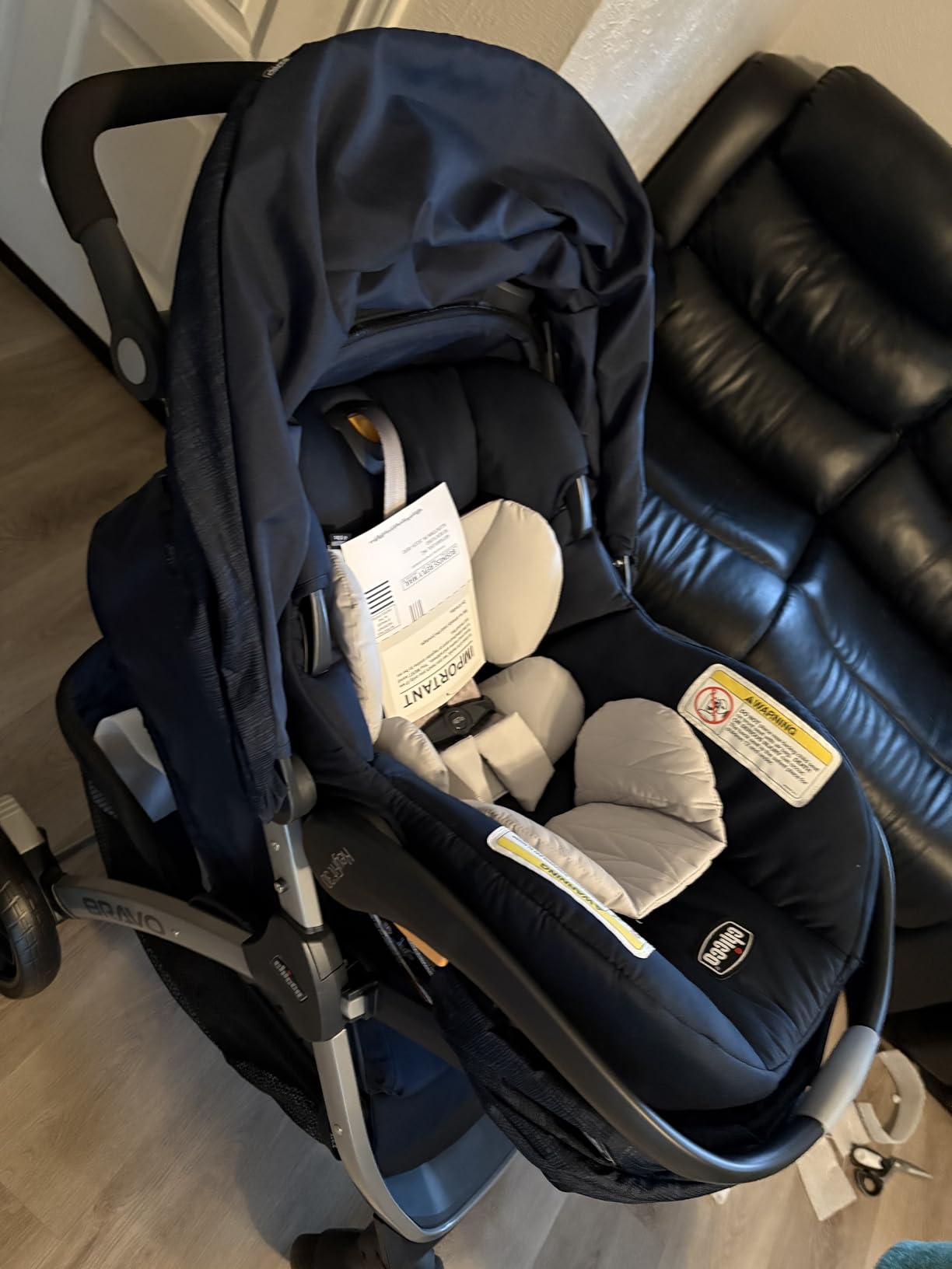Chicco Bravo 3-in-1 Stroller with KeyFit 30 Infant Car Seat System | Calla/grey, UPF 50+ canopy, all-wheel suspension, one-hand smart fold, newborn to toddler baby stroller, travel baby stuff customer photo 2