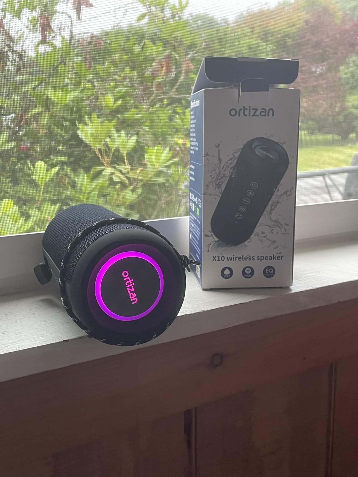 Ortizan X10 Portable Bluetooth Speaker, IPX7 Waterproof, Wireless, Blue customer photo 2