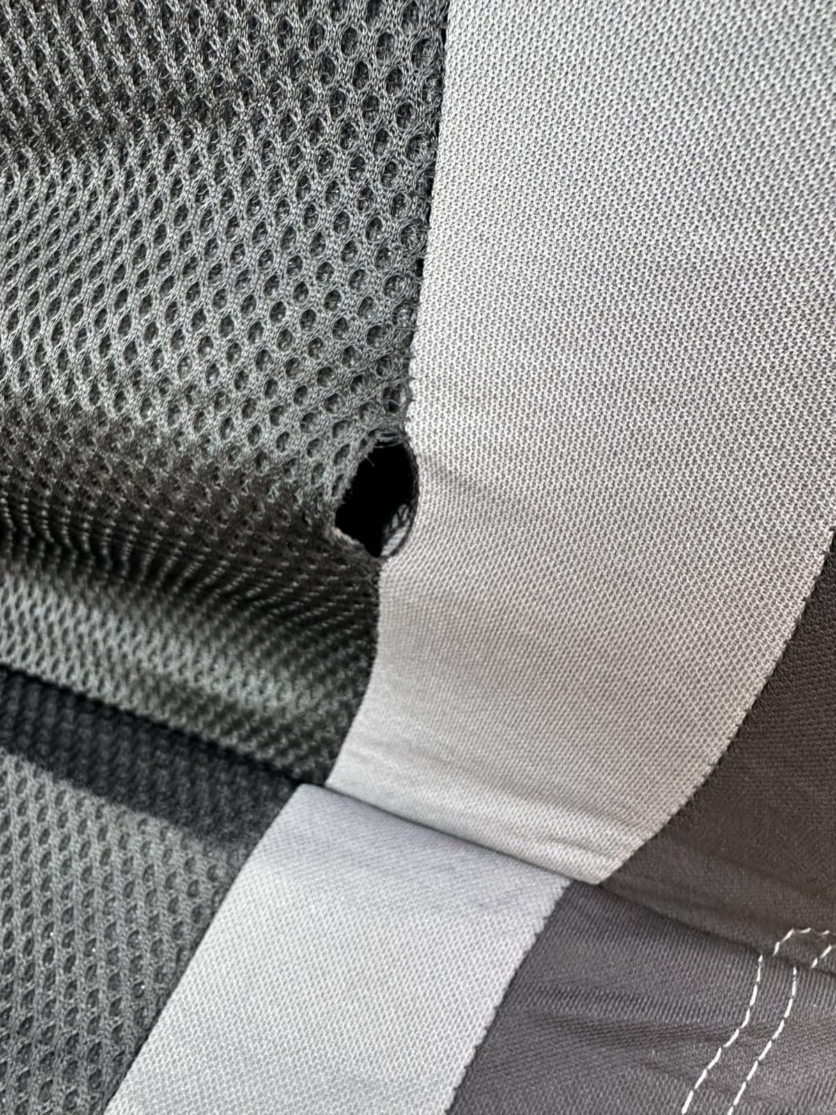 CAR PASS Bucket Gray Car Seat Cover Front Seats, 3D Air Mesh-100% Breathable Sporty Fabric High Back Airbag Compatible, Universal Fit Automotive SUV Truck Sedan Vans, Two Front 2 Piece Black Gray customer photo 2