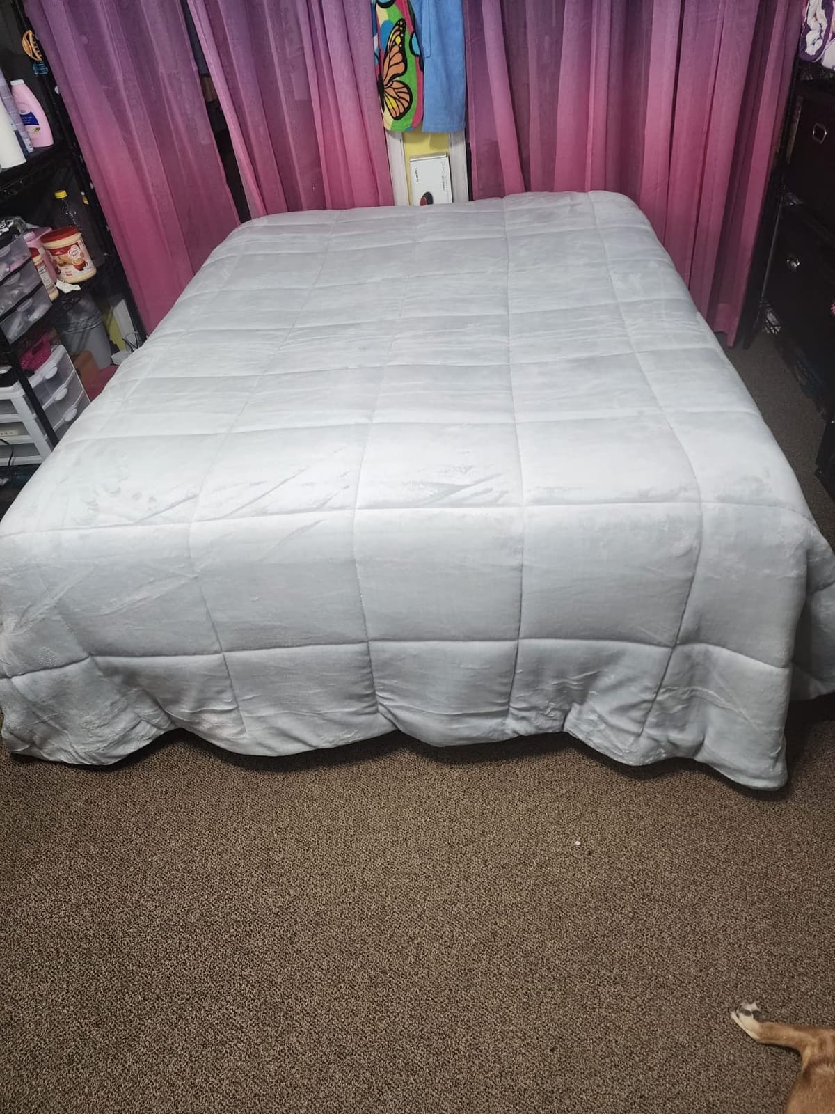 Seward Park Ultra Soft Sherpa Comforter Set Full Queen, Fall Winter All Season Down Alternative Bedding Sets Grey 3 Piece (1 Comforter and 2 Pillow Shams) customer photo 1
