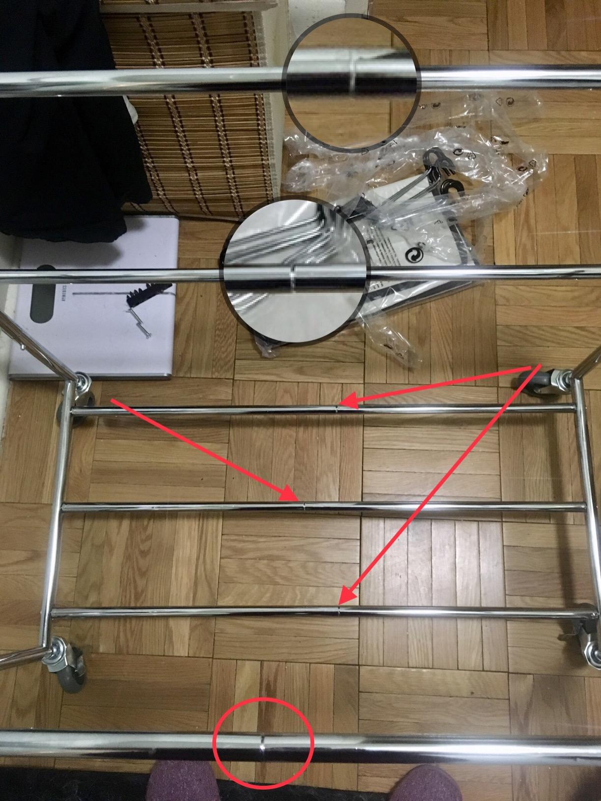 Simple Houseware 4-Bag Heavy Duty Laundry Sorter Rolling Cart, Dark Grey customer photo 2