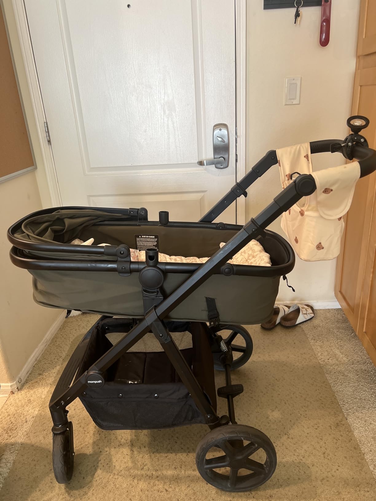 Mompush Meteor2 Baby Stroller Bassinet Stroller, Car Seat Adapter Included customer photo 2
