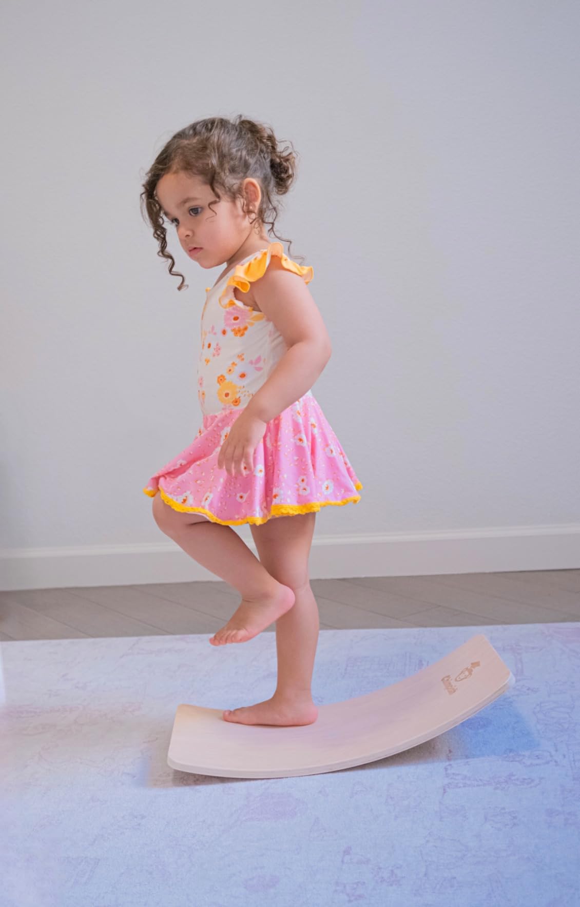 Wooden Balance Board - 37 inch Finger Safe Wobble Board for Toddlers, Wooden Balance Board for Kids customer photo 1