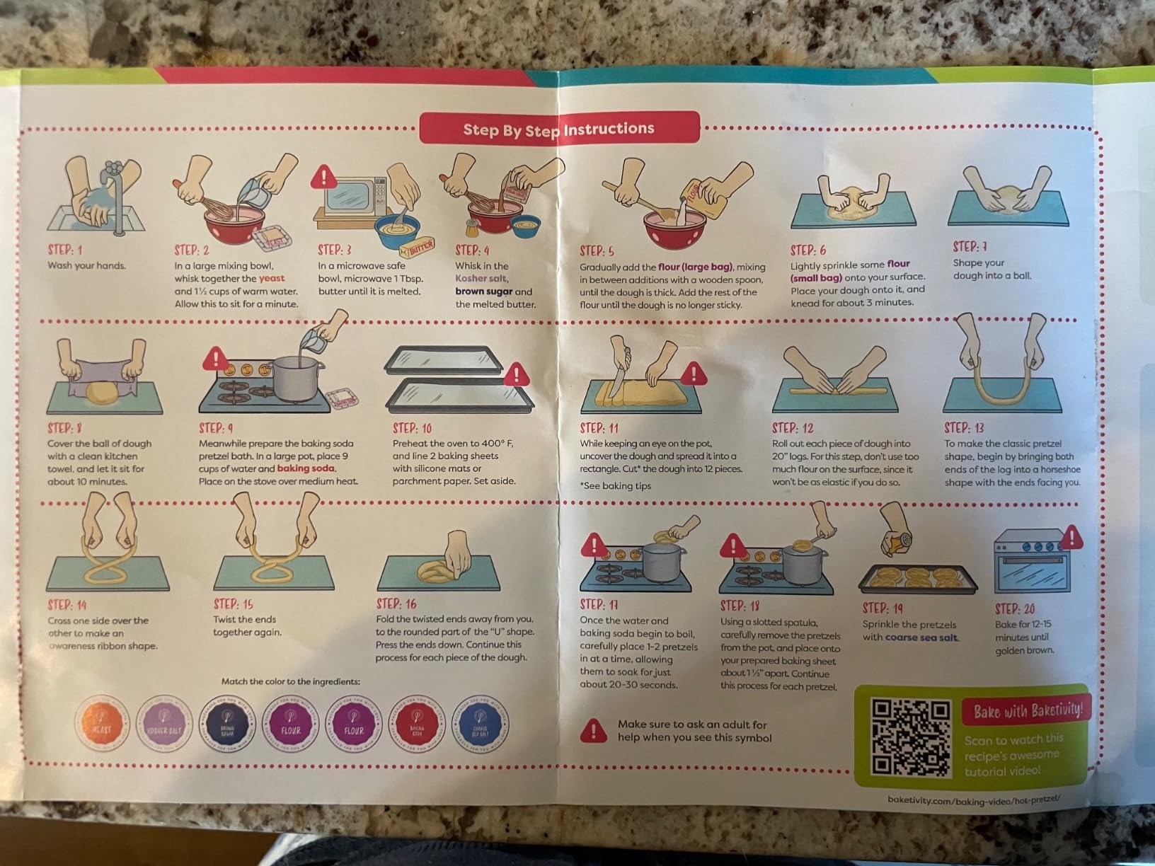 Baketivity Pretzel Kids Baking Kit with Pre-Measured Ingredients customer photo 1