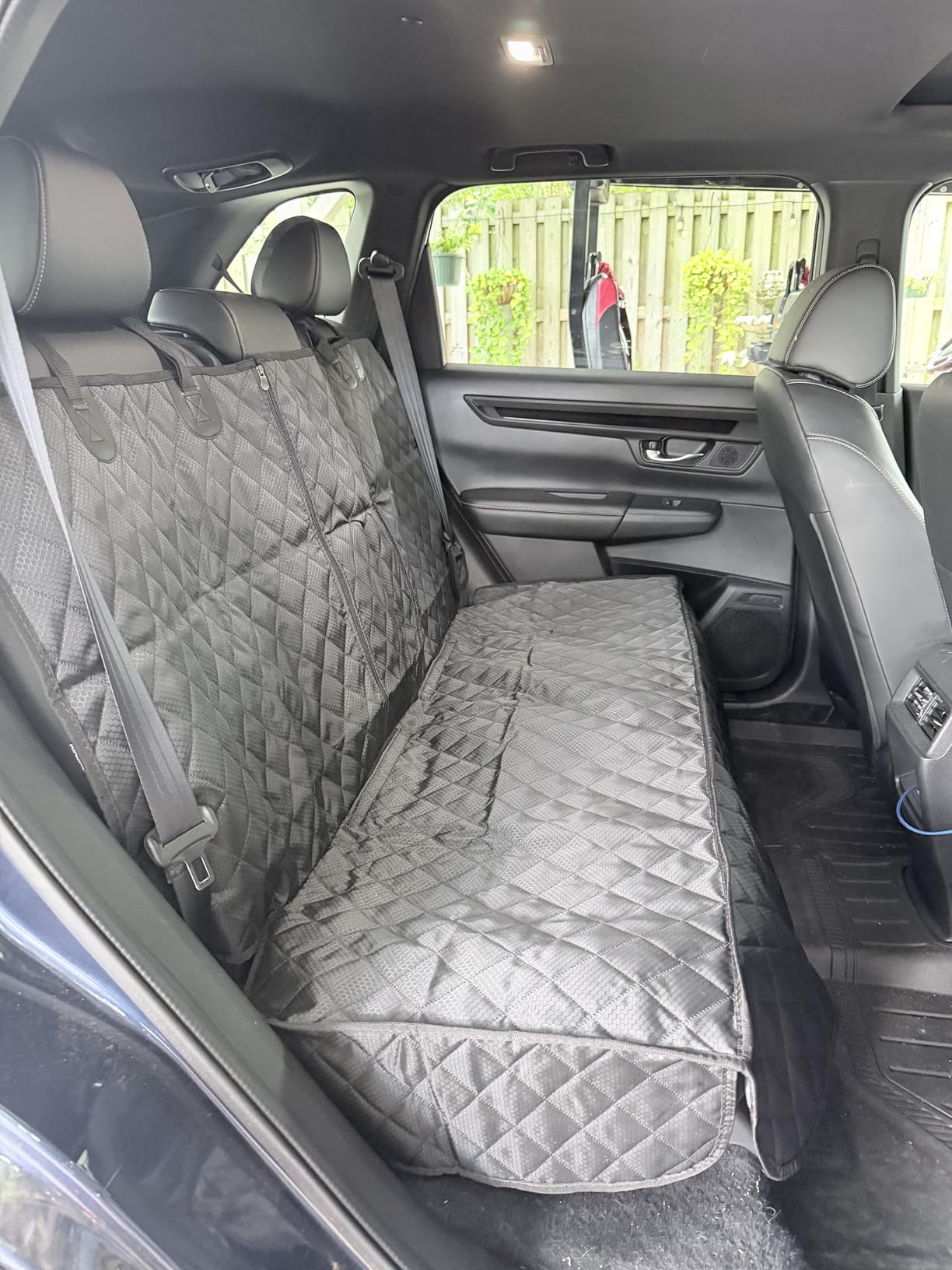 ANOSOSPECIAL Dog Car Seat Cover for Back Seat Cover,Non Stick Fur Rear Seat Protector for Pet,Nonslip Waterproof Durable Universal Fit Interior Backseat Covers for Auto Van SUV customer photo 1