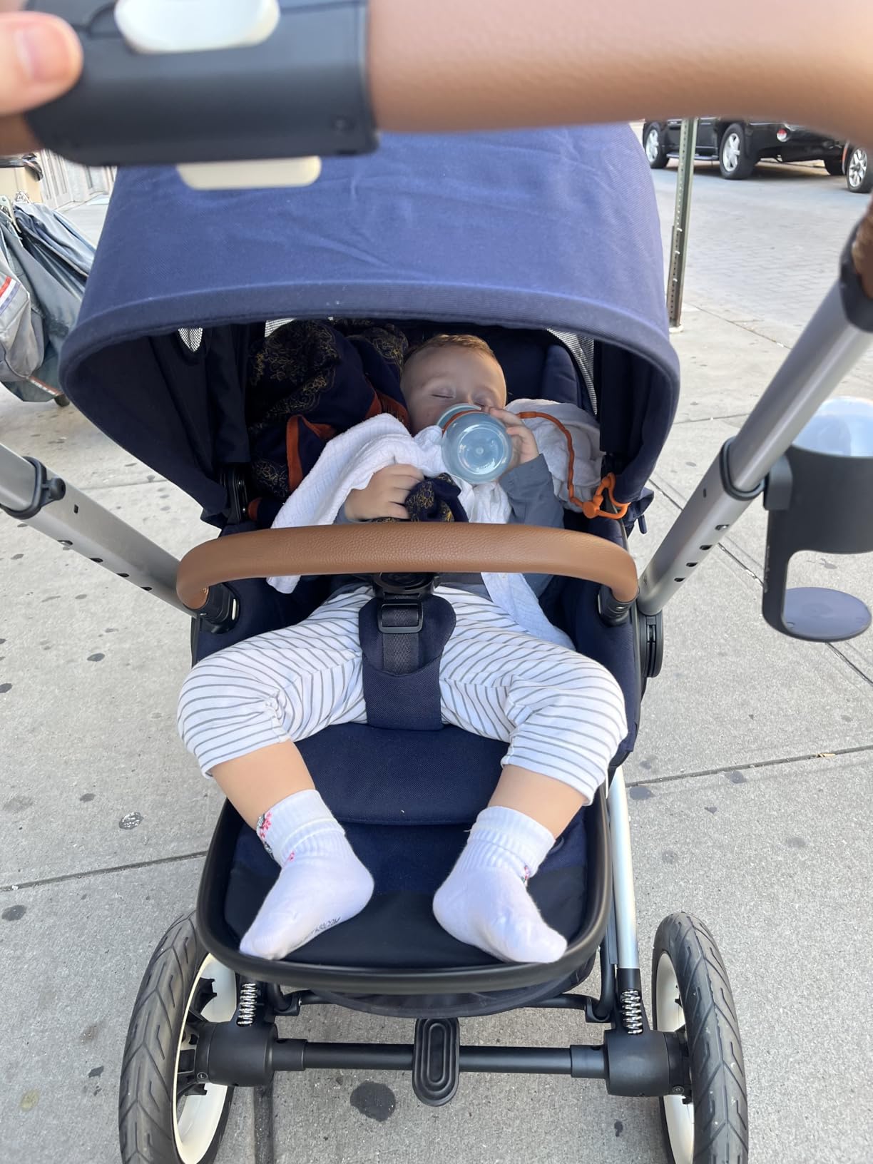 Cybex Talos S Lux Stroller, AllTerrain Wheels, FrontFacing or ParentFacing Seat Positions, OneHand Fold, Multiposition Recline, River Blue customer photo 1