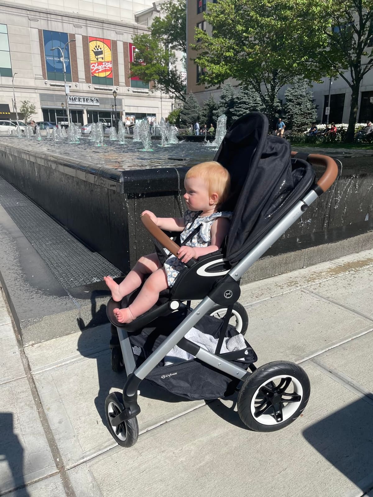 Cybex Talos S Lux Stroller, AllTerrain Wheels, FrontFacing or ParentFacing Seat Positions, OneHand Fold, Multiposition Recline, River Blue customer photo 2
