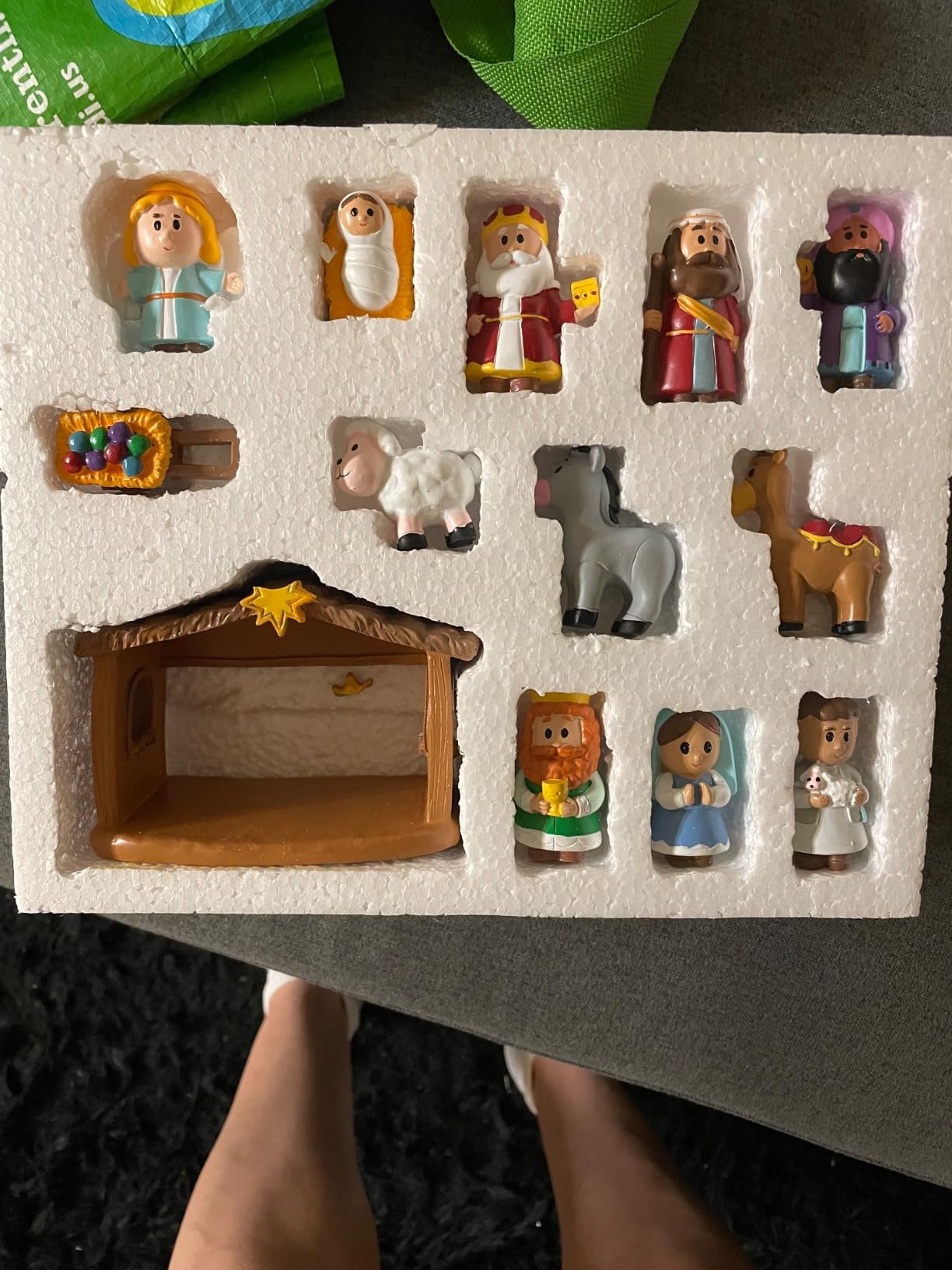 JOYIN 13 PCS Christmas Little Nativity Playset, Reenact Miniature Toys Nativity Set, Christmas Manger Scene for Kids, Present, Xmas Decorations customer photo 1