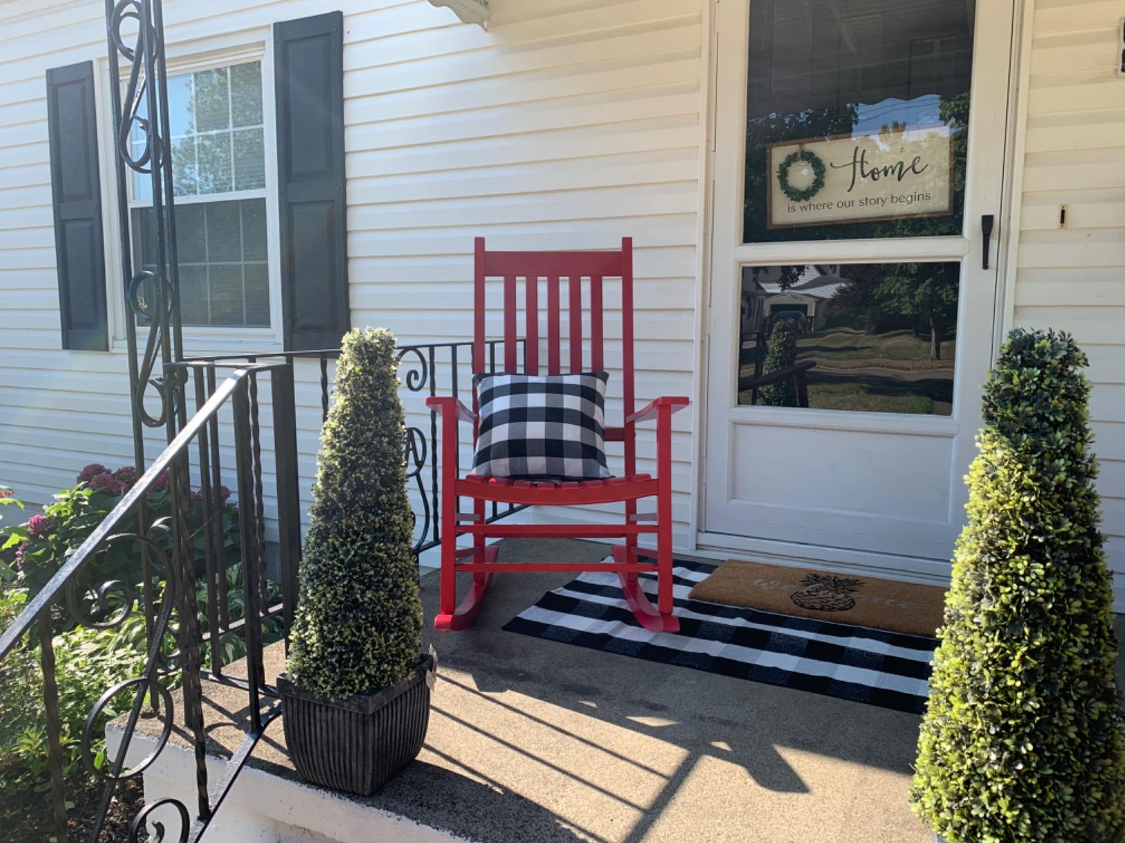Shine Company Vermont Porch Rocker, Lemon customer photo 1