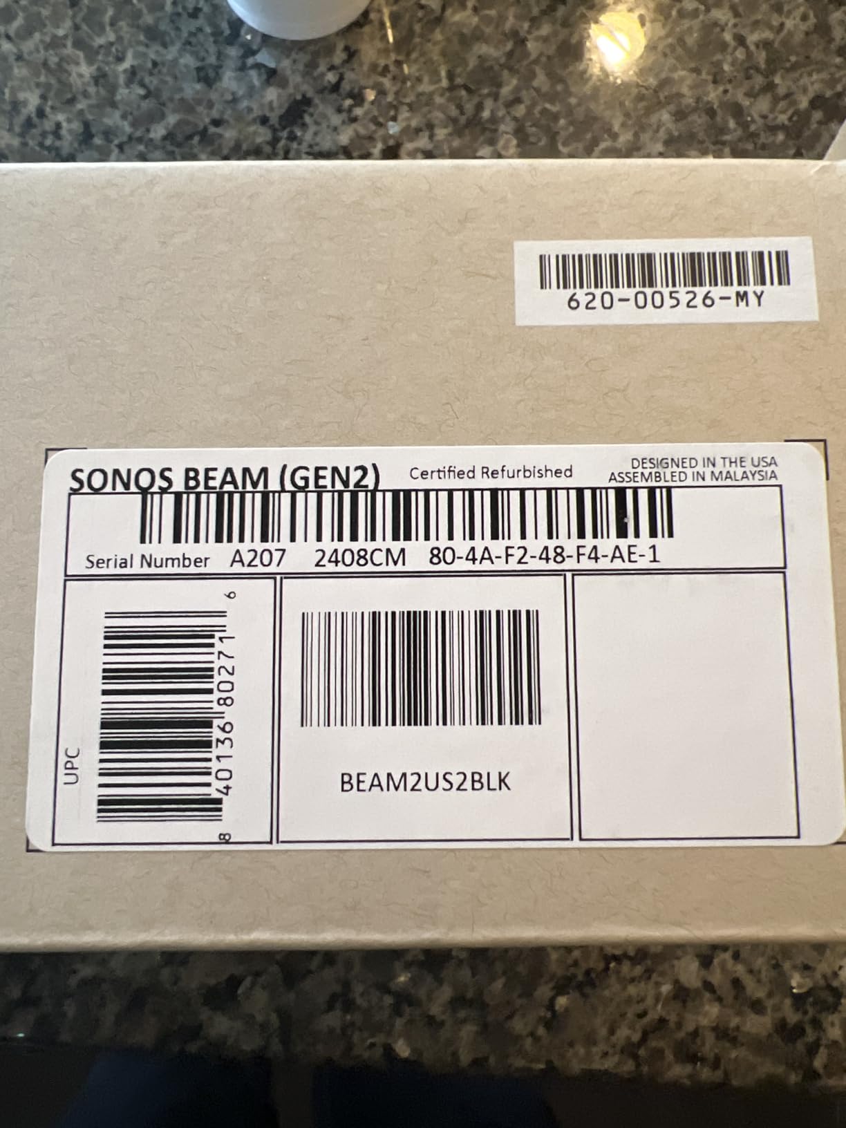 Sonos Beam Gen 2 - Black - Soundbar with Dolby Atmos customer photo 2