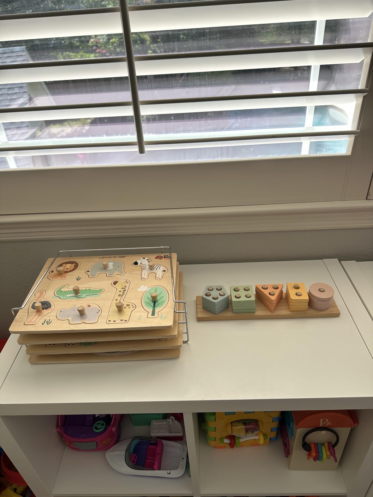 GOPO TOYS Montessori Toys for 1+ Year Old – Wooden Shape Sorter & Stacking Puzzle – Toddler Learning, Fine Motor Skills & Developmental Toy for Boys & Girls customer photo 1