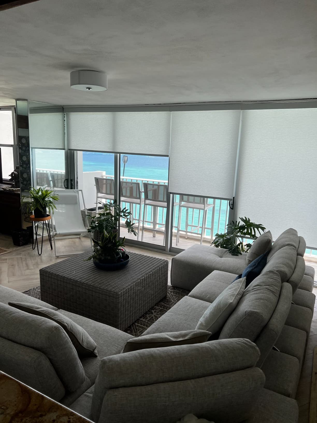 ZSTARR Motorized Blinds with Remote Blackout Smart Roller Blind Custom Size customer photo 2
