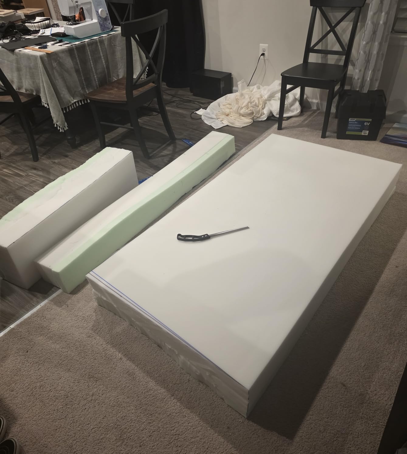 FDW | 8 Inch Queen Mattress | Medium Firm | Gel Memory Foam | White customer photo 2