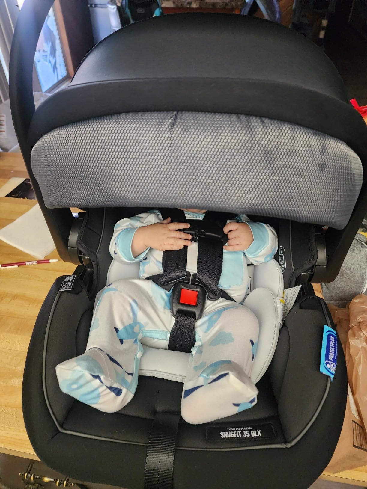 Graco® SnugRide SnugFit DLX Infant Car Seat, Baby Car Seat with Anti Rebound Bar for Extra Safety, SnugLock Easy Install Carseat, Baby Registry Must Have, Gift for New Parents, Maison customer photo 2