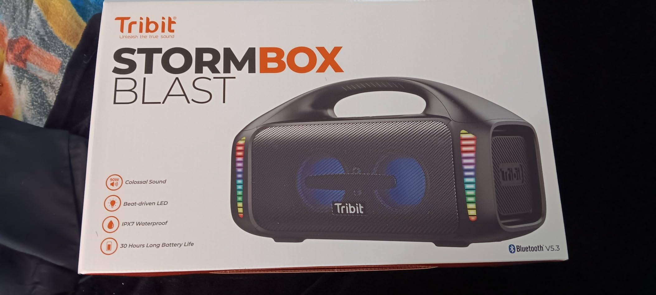 Tribit StormBox Blast Bluetooth Speaker, 90W Loud Sound, 30H Playtime customer photo 2