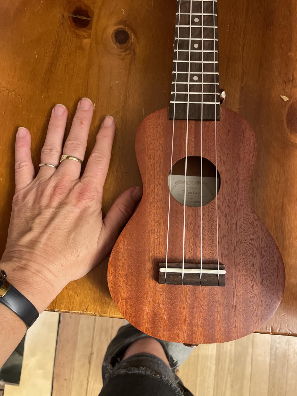 Kmise Ukulele Soprano Ukelele 17 Inch Mini Travel Pocket Ukalalee for Kids Beginners Adults customer photo 1