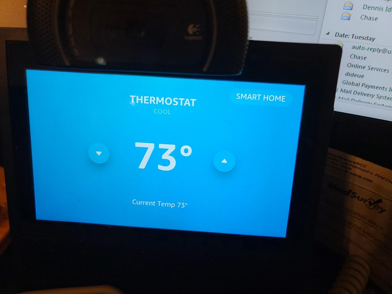 Honeywell Home RTH9600WF Smart Color Thermostat ENERGY STAR Wi-Fi Programmable Touchscreen Alexa Ready - C-Wire Required customer photo 1