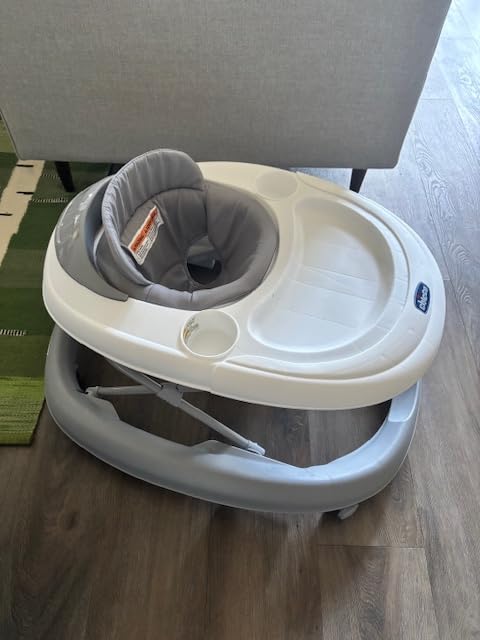 Chicco Mod Walker Foldable Infant Walker, 3 Height Adjustments, BPA-Free Tray with 2 Cup Holders, Brake Pads, for Children up to 26 lbs., Space-Saving Compact Fold, Lavender/Purple customer photo 2