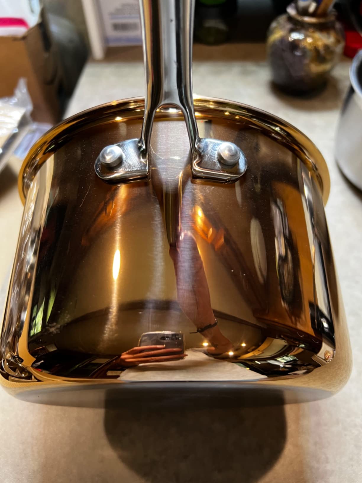 10-Piece Fully Clad Tri-Ply Stainless Steel Cookware Set, Copper Finish customer photo 2