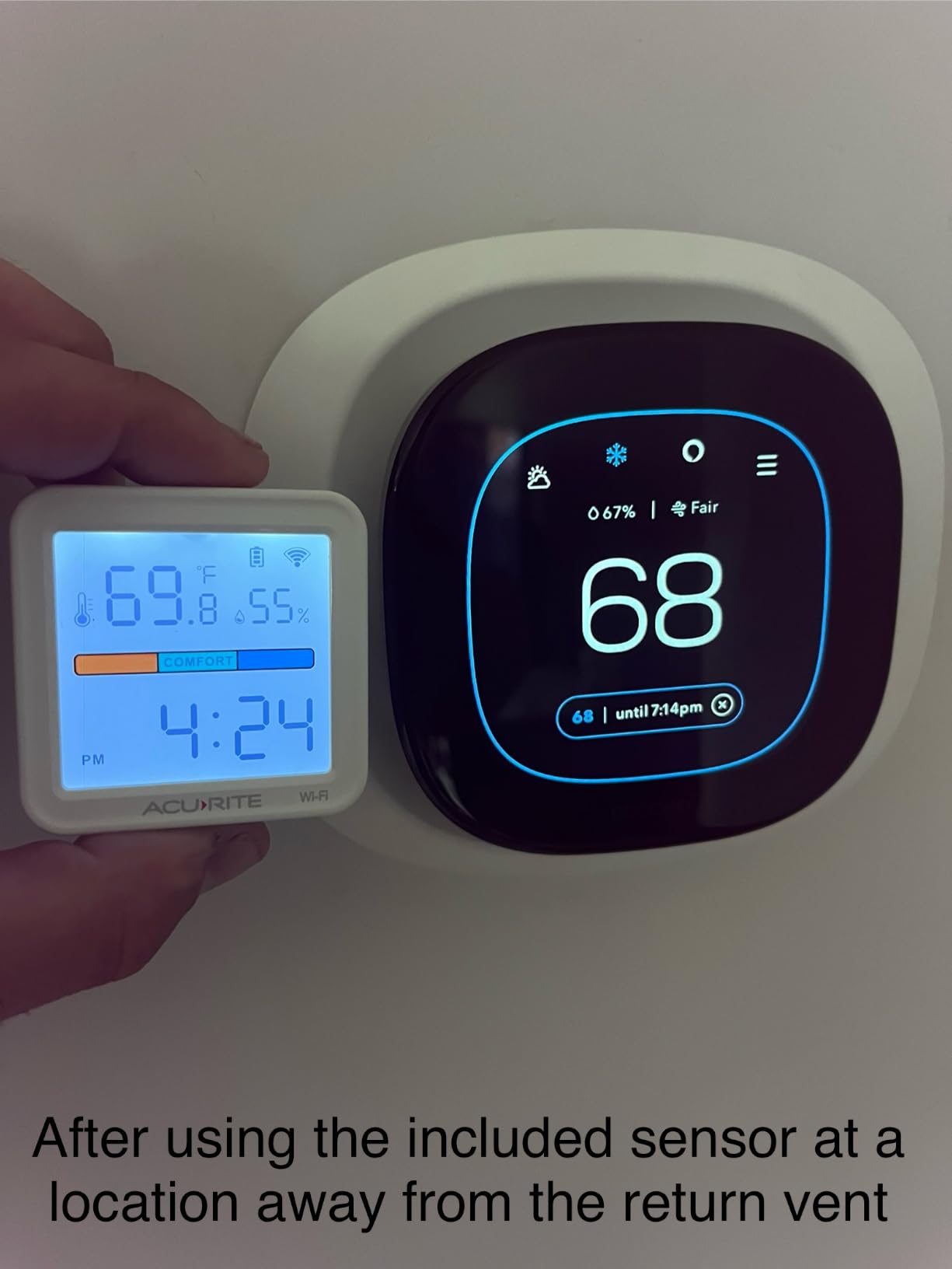 ecobee Smart Thermostat Premium - WiFi, Siri & Alexa Built-In, Smart Sensor customer photo 1
